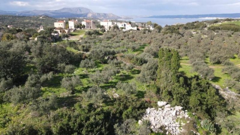 Almyrida Kreta, Almyrida: Grundstück mit einem Meer- und Bergblick zum Verkauf in Almyrida Grundstück kaufen